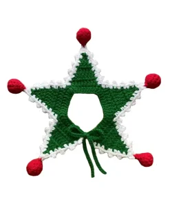 Christmas Collars for Cats, Cute Knitted Cat Collar