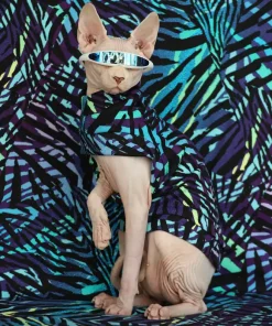Halloween Outfits for Cats-Corduroy Cyan