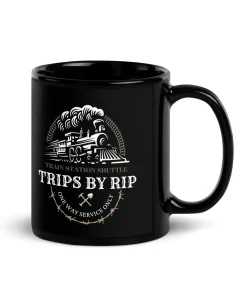 “Trips by Rip” Black Glossy Yellowstone Mug